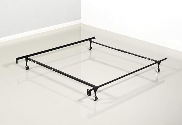 GTU Furniture Adjustable Steel Metal Bed Frame, for Box Spring & Mattress Set, Fits Twin/Full/Queen (Twin/Full/Queen) - Image 5