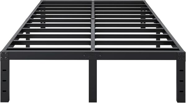 Full Size Bed Frame, 14 Inch Heavy Duty Metal Platform Bed Frame No Box Spring Needed, Storage Space, No Noise, Easy Assembly